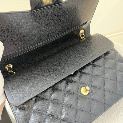 <On Hold> Chanel Jumbo Classic Flap DF in Black Caviar and GHW