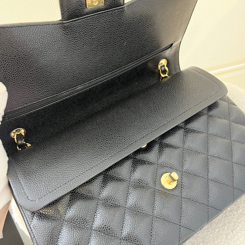 <On Hold> Chanel Jumbo Classic Flap DF in Black Caviar and GHW