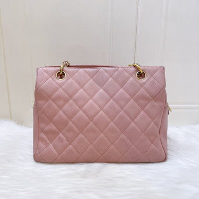 Chanel Vintage Petite Timeless Tote PTT in Sakura Pink Caviar and GHW