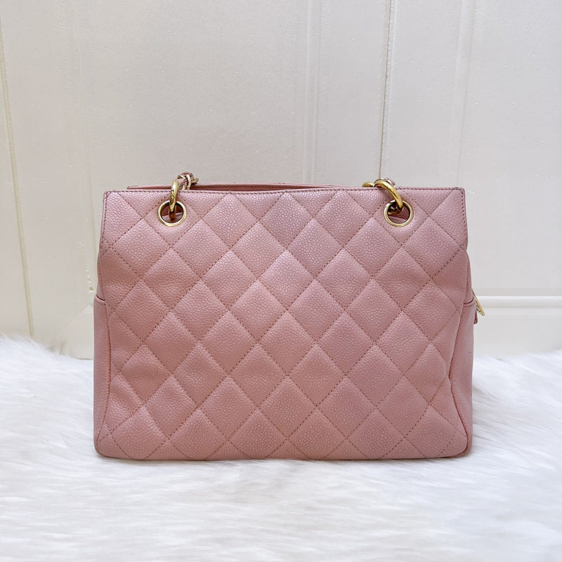 Chanel Vintage Petite Timeless Tote PTT in Sakura Pink Caviar and GHW