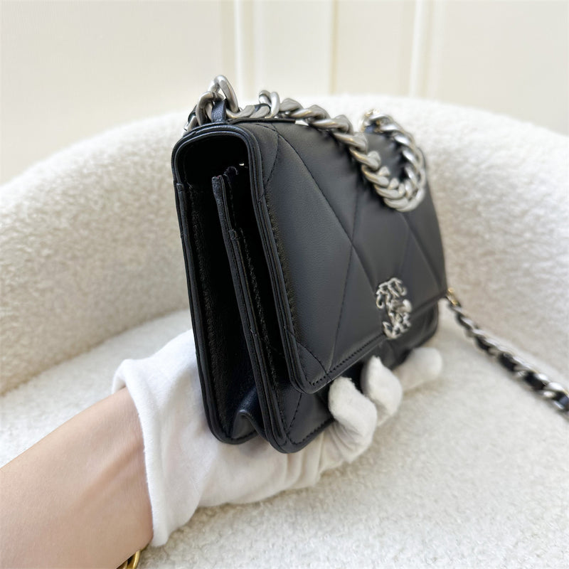 Chanel 19 Wallet on Chain WOC in Black Lambskin and 3-Tone HW – Brands Lover