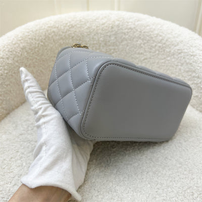 Chanel Pearl Crush Small Vanity in Grey Lambskin and AGHW