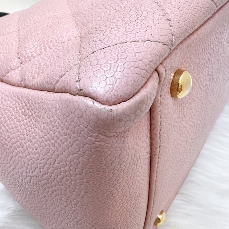 Chanel Vintage Petite Timeless Tote PTT in Sakura Pink Caviar and GHW