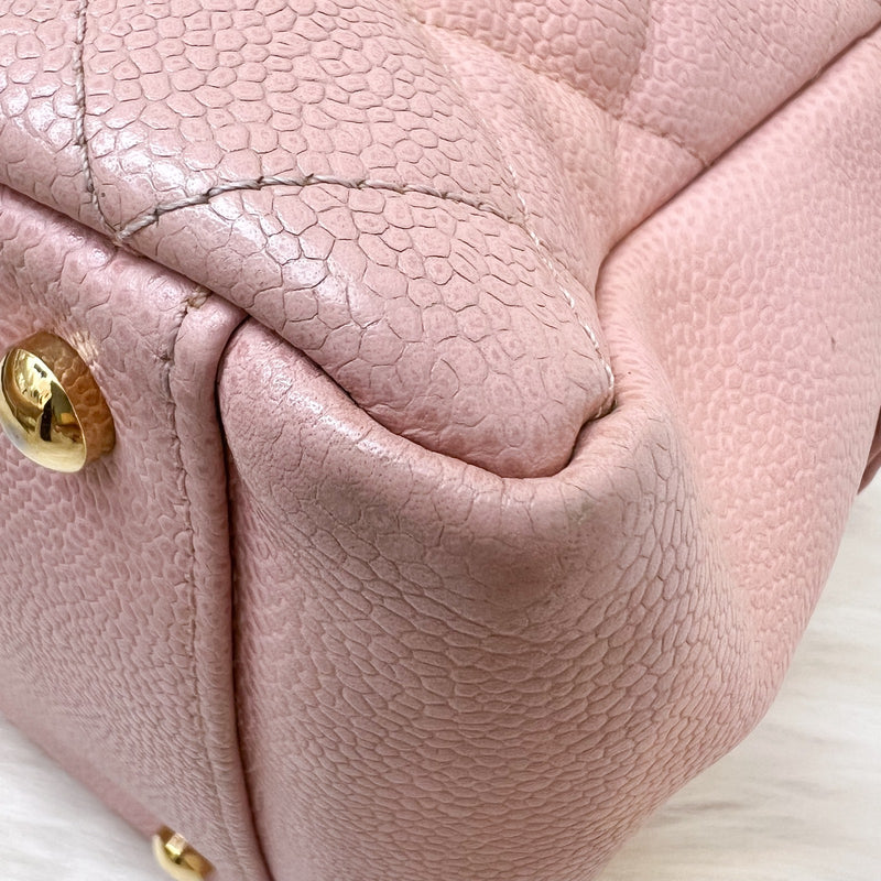 Chanel Vintage Petite Timeless Tote PTT in Sakura Pink Caviar and GHW