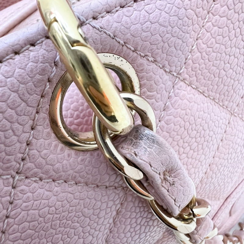 Chanel Vintage Petite Timeless Tote PTT in Sakura Pink Caviar and GHW