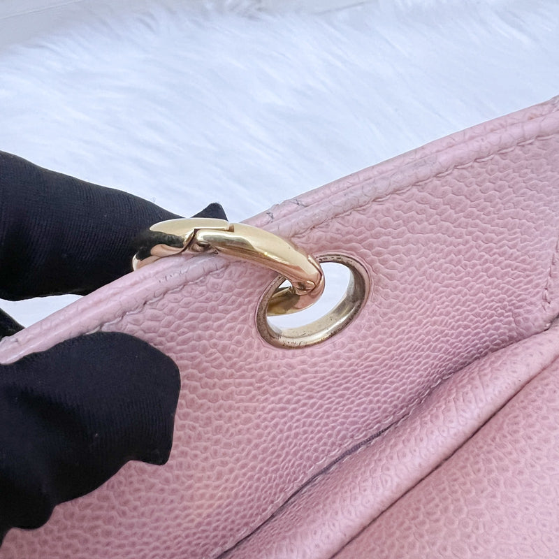 Chanel Vintage Petite Timeless Tote PTT in Sakura Pink Caviar and GHW