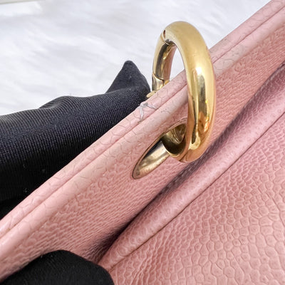 Chanel Vintage Petite Timeless Tote PTT in Sakura Pink Caviar and GHW
