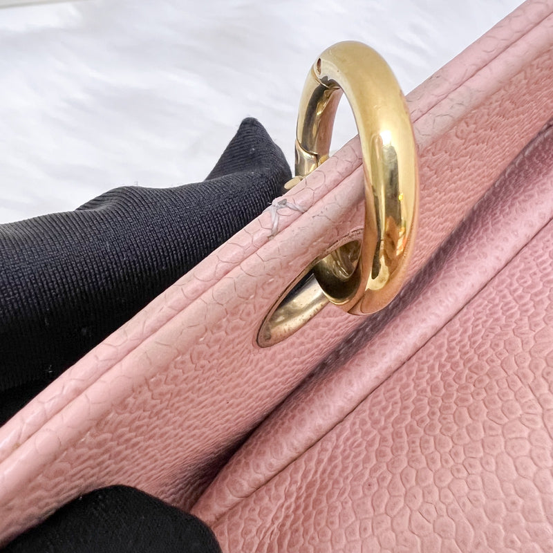 Chanel Vintage Petite Timeless Tote PTT in Sakura Pink Caviar and GHW