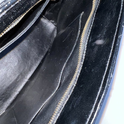 Chanel Vintage Medallion Tote in Black Glossy Calfskin and AGHW