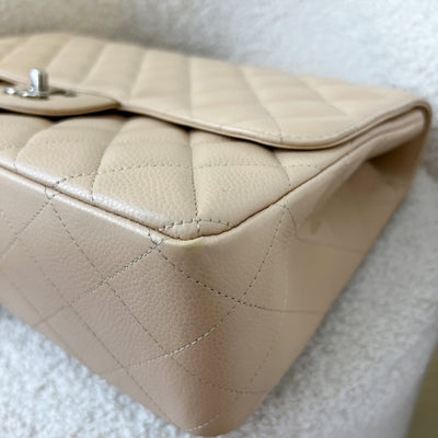 Chanel Jumbo Classic Single Flap SF in Beige Caviar and SHW