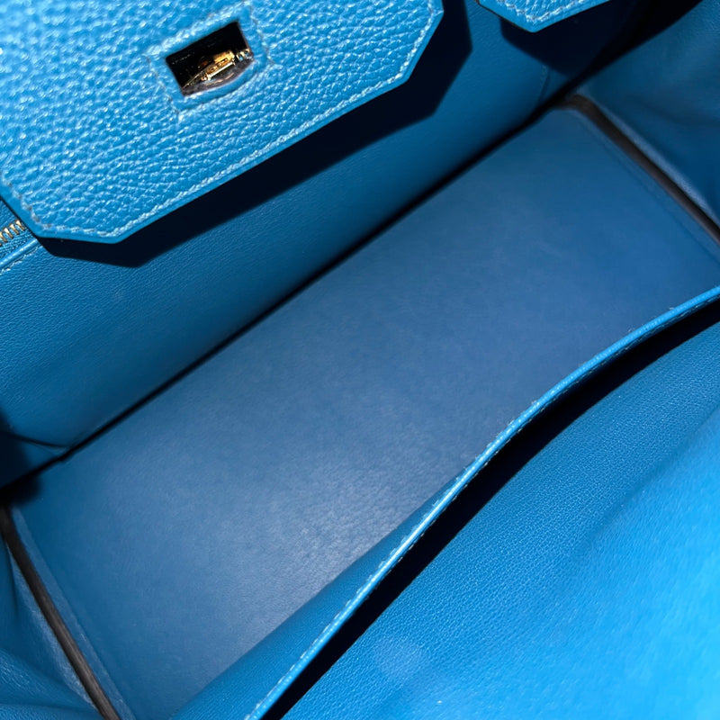 Hermes Birkin 30 in Bleu De Galice Togo Leather and GHW