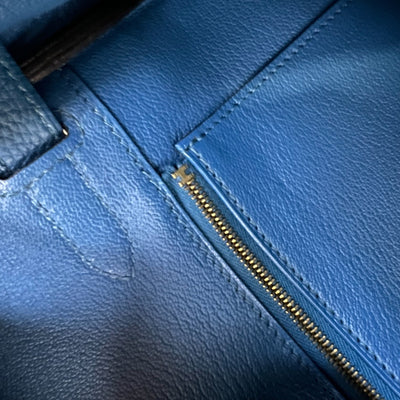 Hermes Birkin 30 in Bleu De Galice Togo Leather and GHW