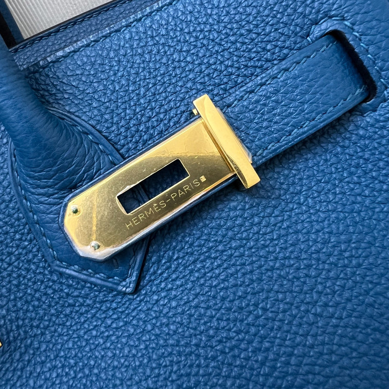 Hermes Birkin 30 in Bleu De Galice Togo Leather and GHW