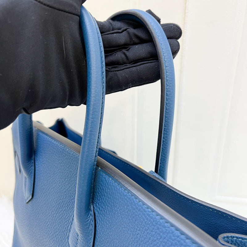Hermes Birkin 30 in Bleu De Galice Togo Leather and GHW