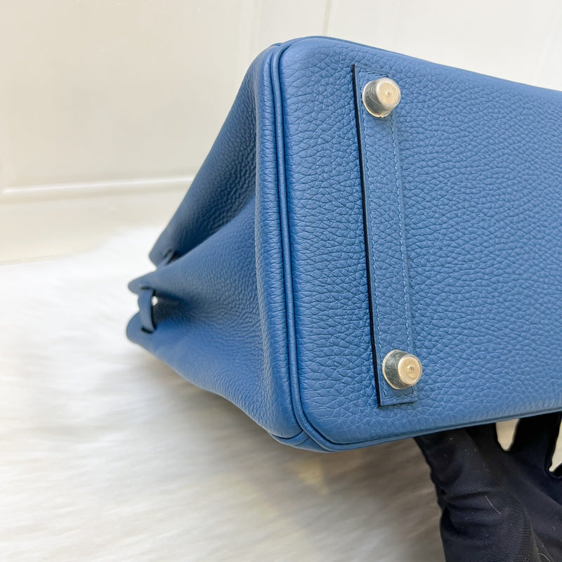 Hermes Birkin 30 in Bleu De Galice Togo Leather and GHW