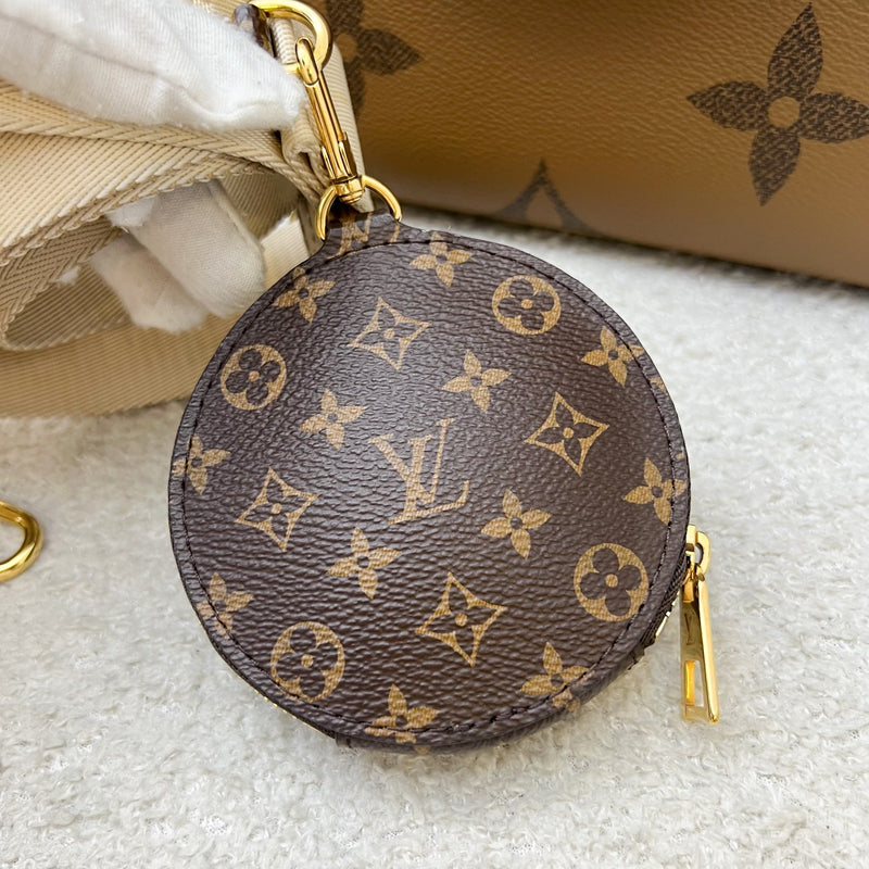 LV Onthego PM in Monogram and Reverse Monogram Canvas and GHW