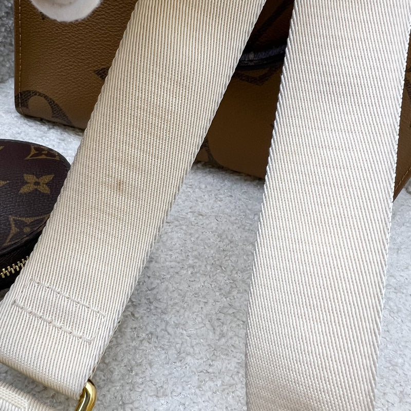 LV Onthego PM in Monogram and Reverse Monogram Canvas and GHW