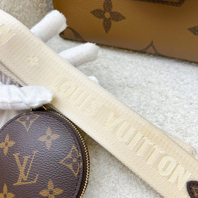 LV Onthego PM in Monogram and Reverse Monogram Canvas and GHW