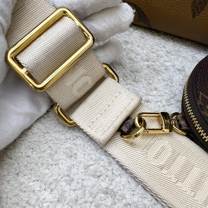 LV Onthego PM in Monogram and Reverse Monogram Canvas and GHW