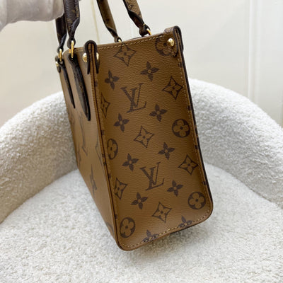 LV Onthego PM in Monogram and Reverse Monogram Canvas and GHW
