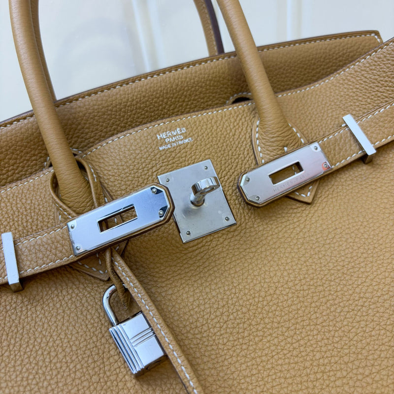 Hermes Birkin 30 in Brown (Likely Natural Sable) Togo Leather and PHW