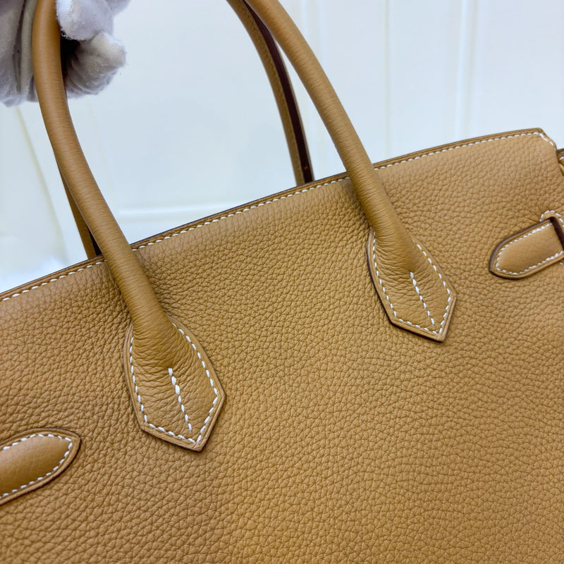 Hermes Birkin 30 in Brown (Likely Natural Sable) Togo Leather and PHW