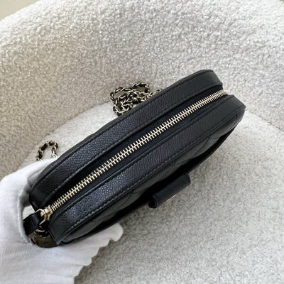 Chanel 24S Mini Camera Bag in Black Caviar and LGHW