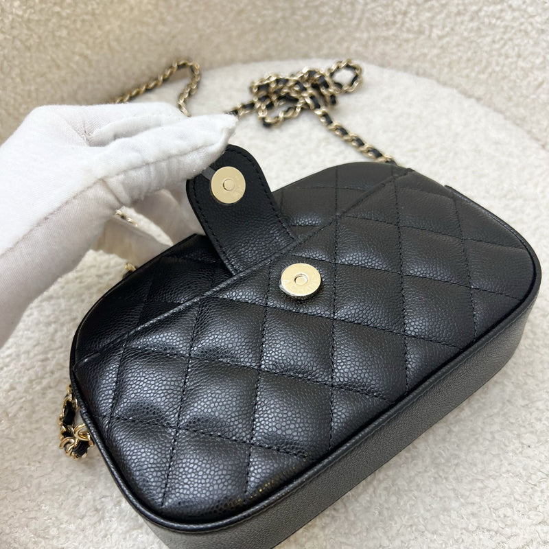 Chanel 24S Mini Camera Bag in Black Caviar and LGHW