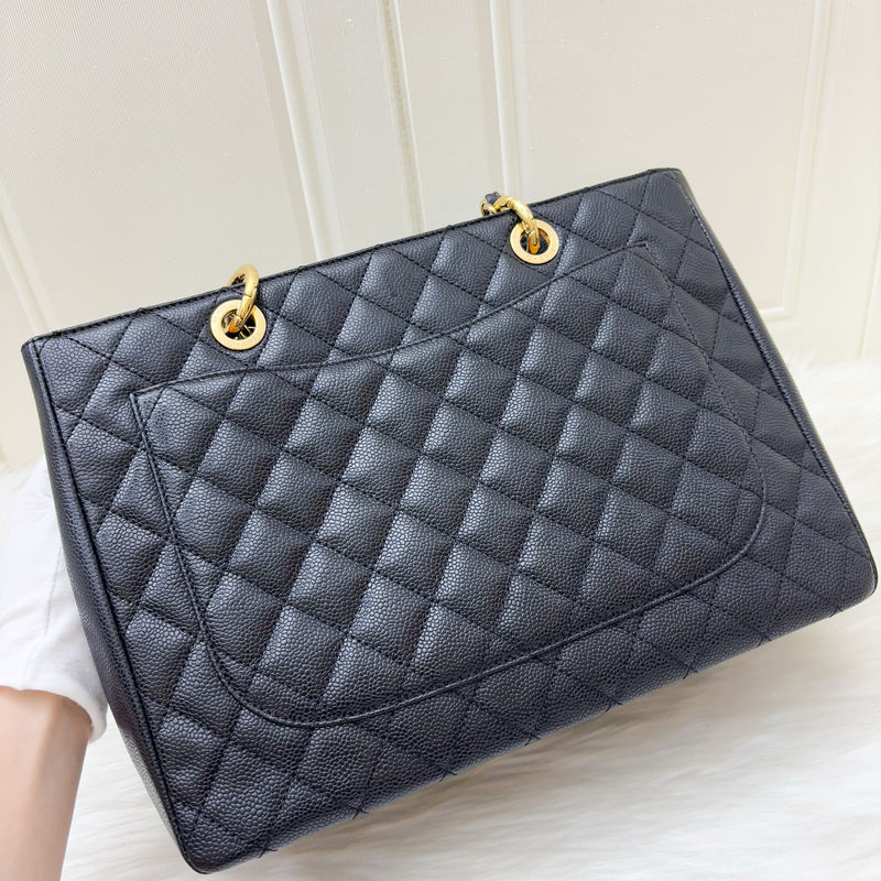 Chanel Grand Shopping Tote GST in Black Caviar and GHW