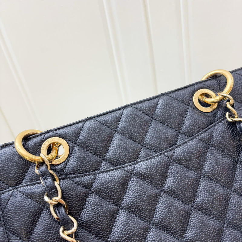 Chanel Grand Shopping Tote GST in Black Caviar and GHW