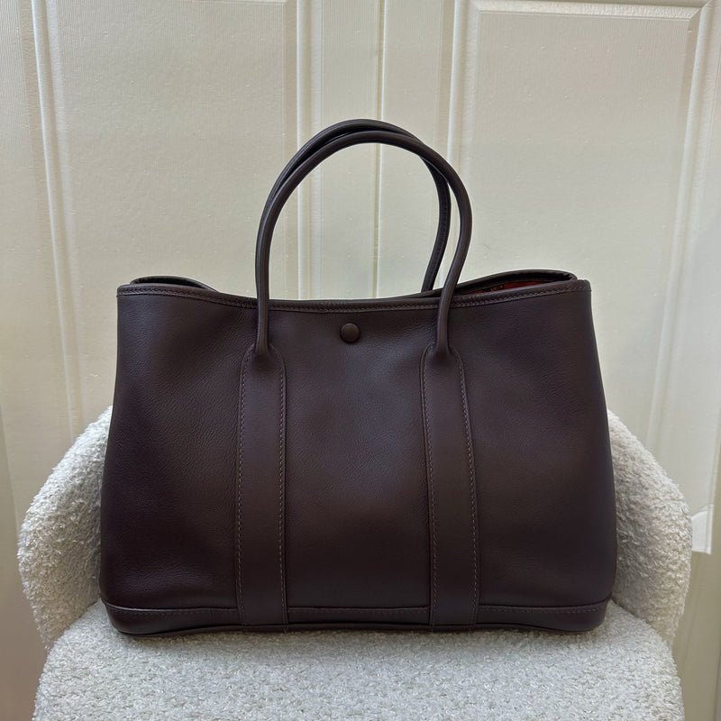 Hermes Garden Party 30 TPM in Havane Swift Leather and PHW