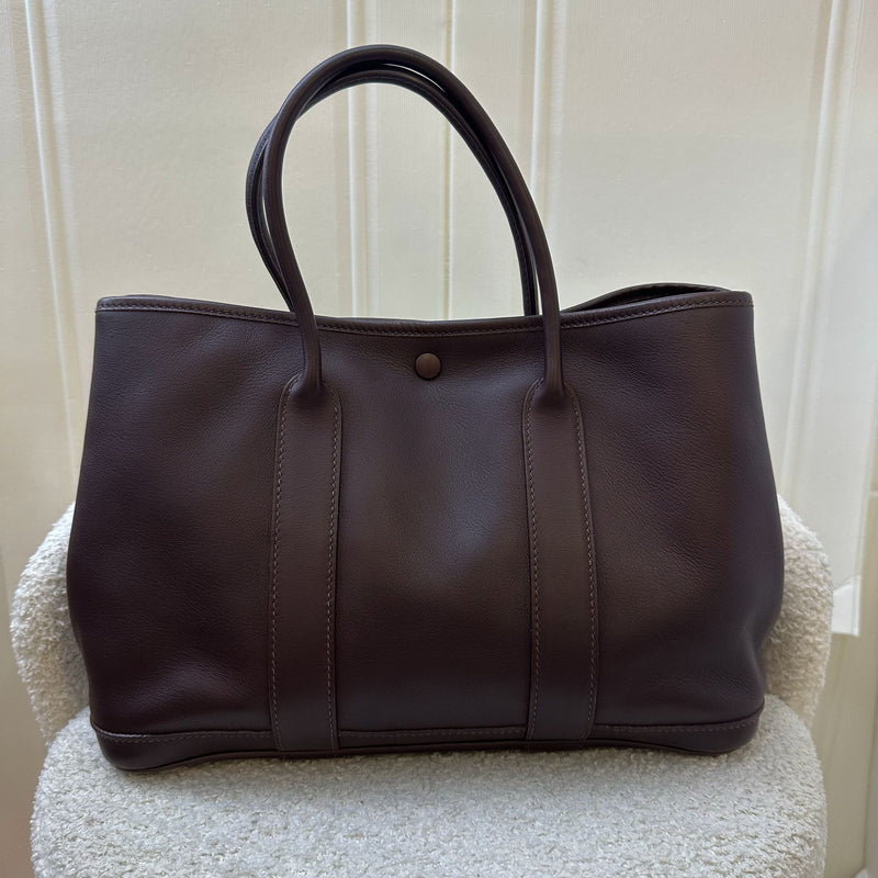 Hermes Garden Party 30 TPM in Havane Swift Leather and PHW