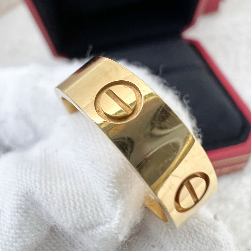 Cartier Love Ring in 18K Yellow Gold Sz 55