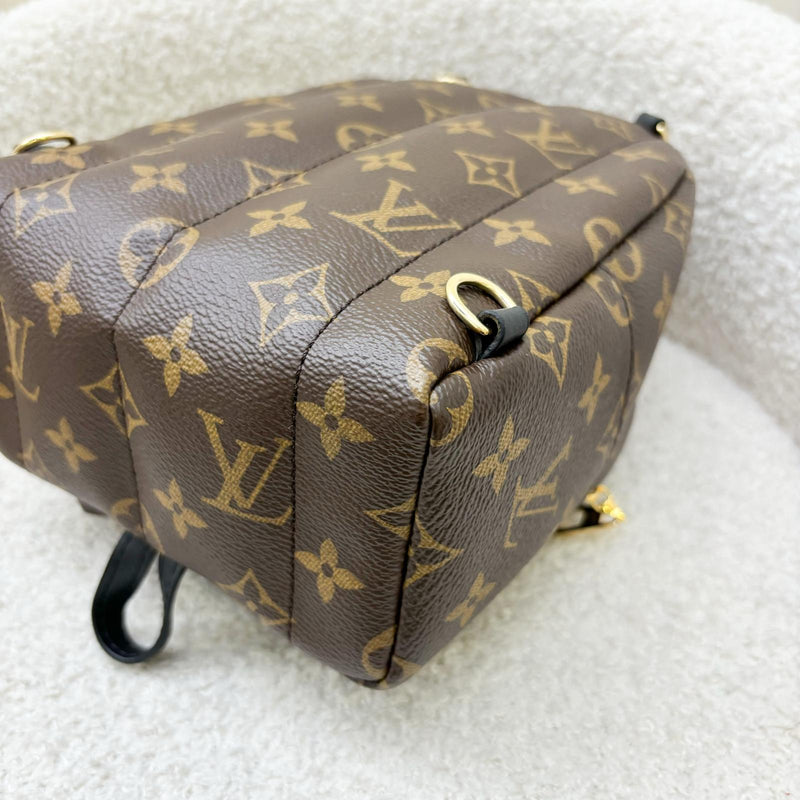 LV Palm Springs Mini Backpack in Monogram Canvas and GHW