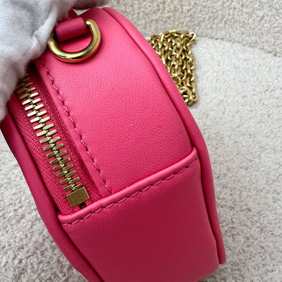 LV KeepMyHeart Bag in Neon Pink Debossed Monogram Calfskin and GHW