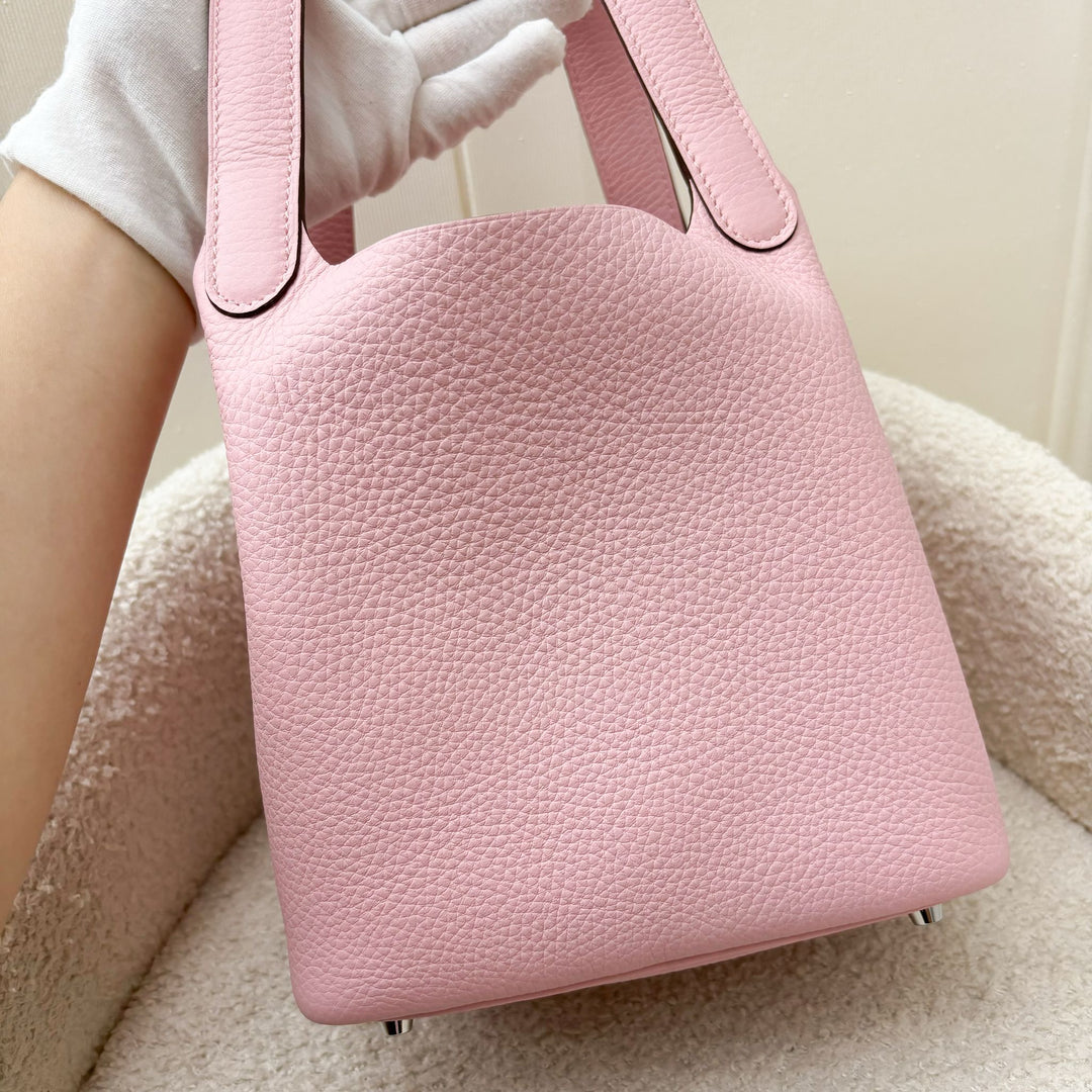 Hermes Picotin 18 in Rose Sakura Clemence Leather and PHW – Brands
