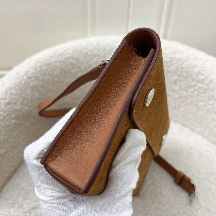 Hermes Hermesnap Wallet with Strap in Chamois / Gold Grizzly