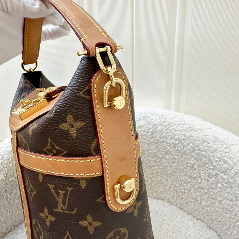 LV Duffle Top Handle Bag in Monogram Canvas and GHW