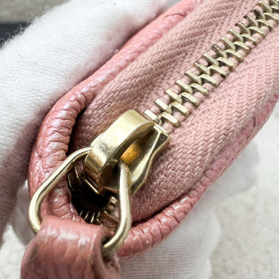 Chanel Medium Mid-Length Wallet in 19S Iridescent Pink Caviar and MOP Logo