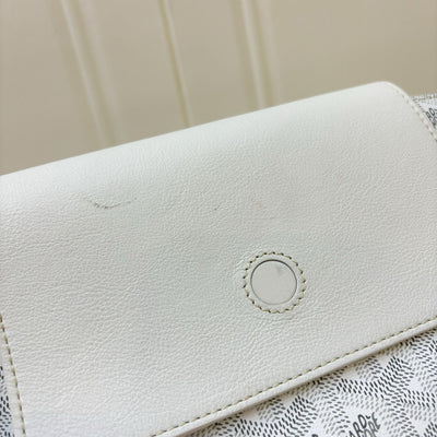 Goyard Rouette Souple PM in Blanc White Signature Canvas