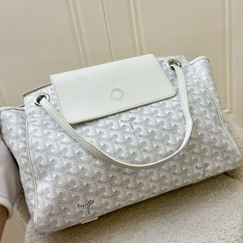 Goyard Rouette Souple PM in Blanc White Signature Canvas