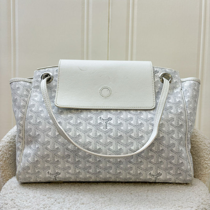 Goyard Rouette Souple PM in Blanc White Signature Canvas