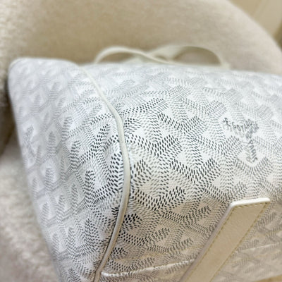 Goyard Rouette Souple PM in Blanc White Signature Canvas