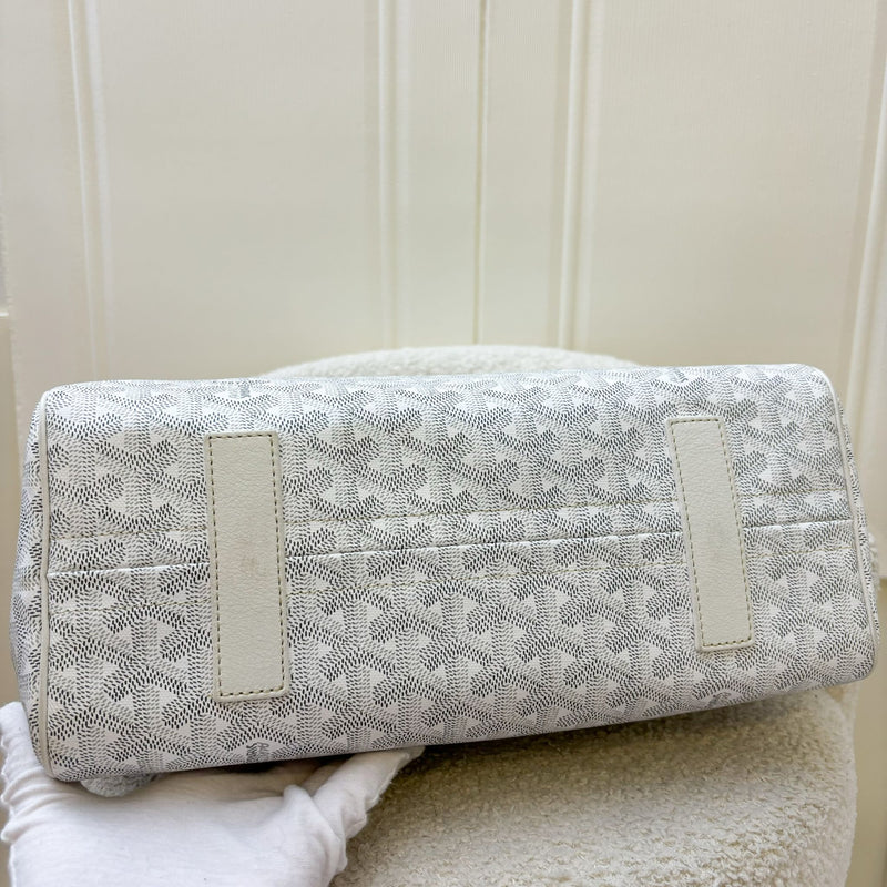 Goyard Rouette Souple PM in Blanc White Signature Canvas