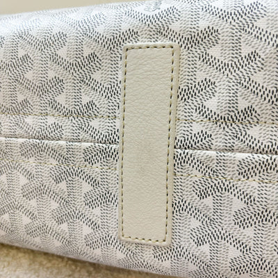 Goyard Rouette Souple PM in Blanc White Signature Canvas