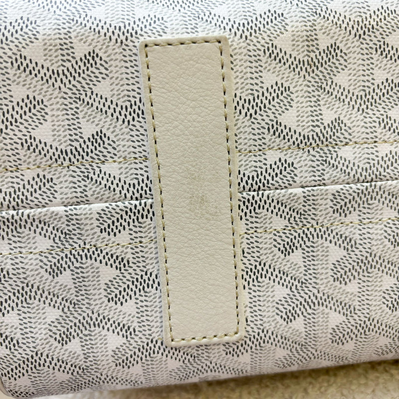 Goyard Rouette Souple PM in Blanc White Signature Canvas