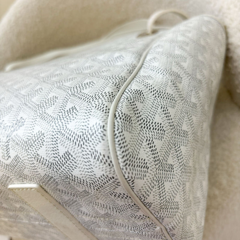 Goyard Rouette Souple PM in Blanc White Signature Canvas