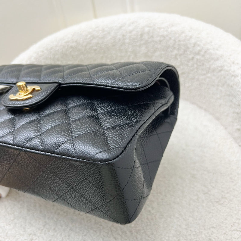 Chanel Small Classic Flap CF in Black Caviar and GHW