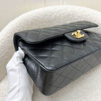 Chanel Small Classic Flap CF in Black Caviar and GHW