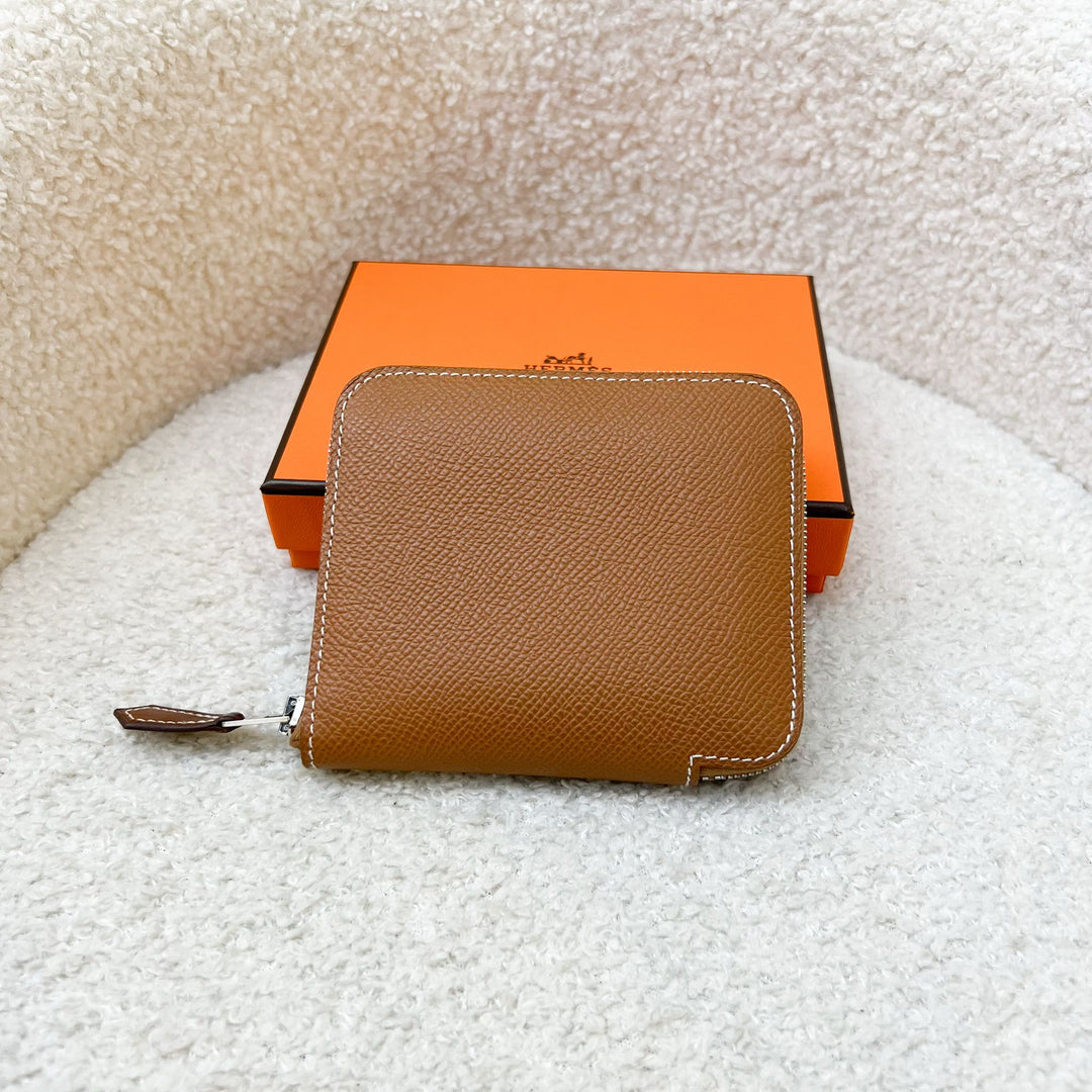Hermes Silk in Wallet in Gold Epsom Leather and GHW – Brands